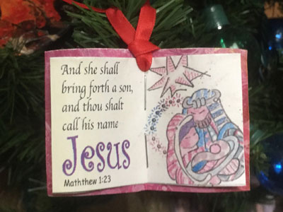 Bible Journaling Inspired Christmas Ornaments