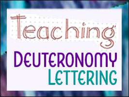 Lettering Lesson- Teaching