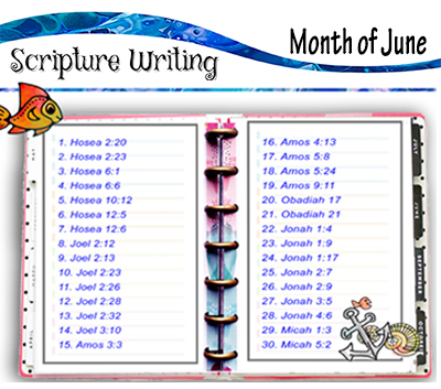 Scripture Writing – June