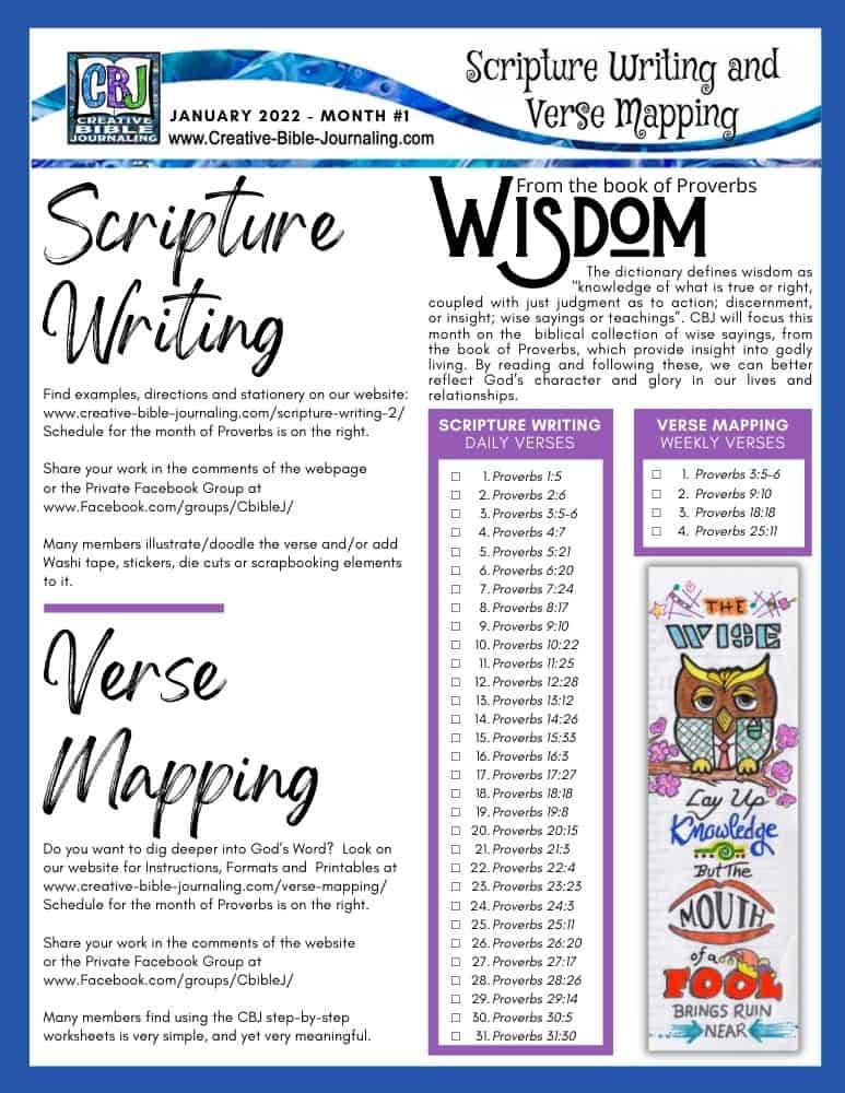 Scripture Writing WISDOM