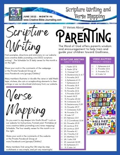 Scripture Writing June