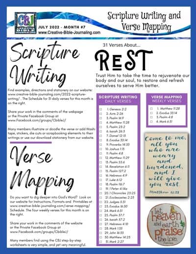 Scripture Writing Rest