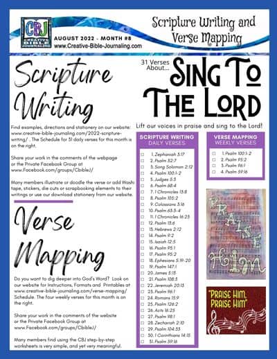 Scripture Writing August