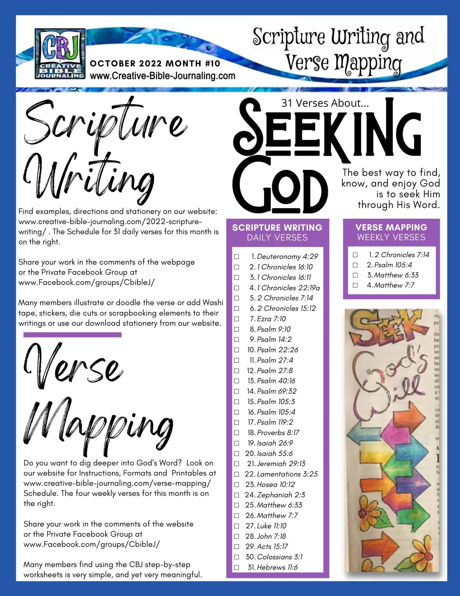 Scripture Writing October