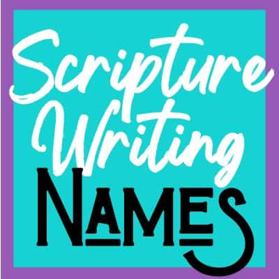 Scripture Writing 2023