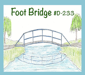 Drawing Lesson, #D233, “Foot Bridge”