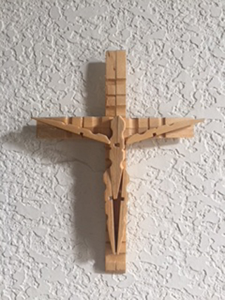 Photo of finished crucifix.