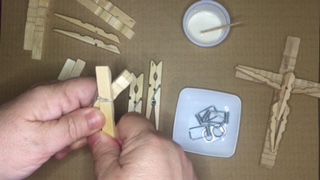 Photo of separating clothes pins.