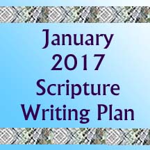 Start 2017 Off Write… Write One Verse a Day