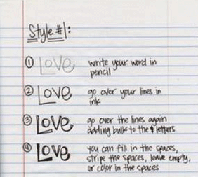 Lettering Lesson #1 “Love”