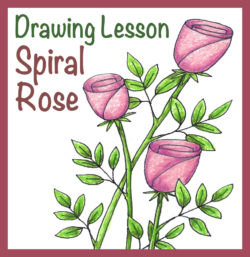 Spiral Rose SQUARE