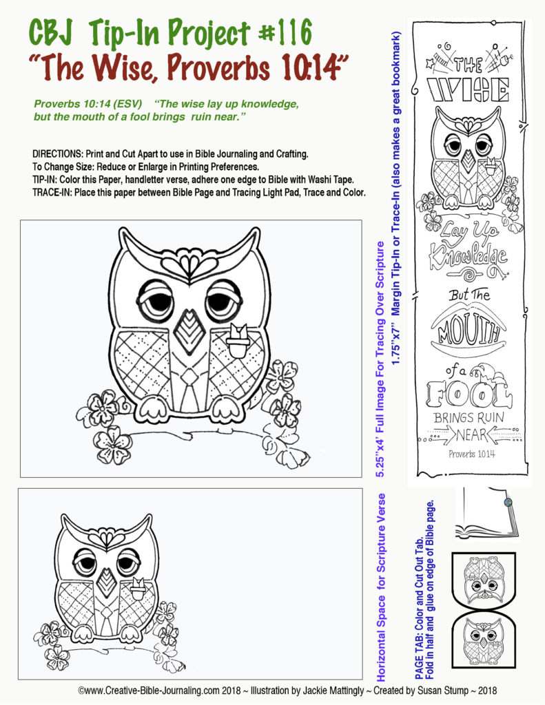 Tip-In #116 WISE OWL